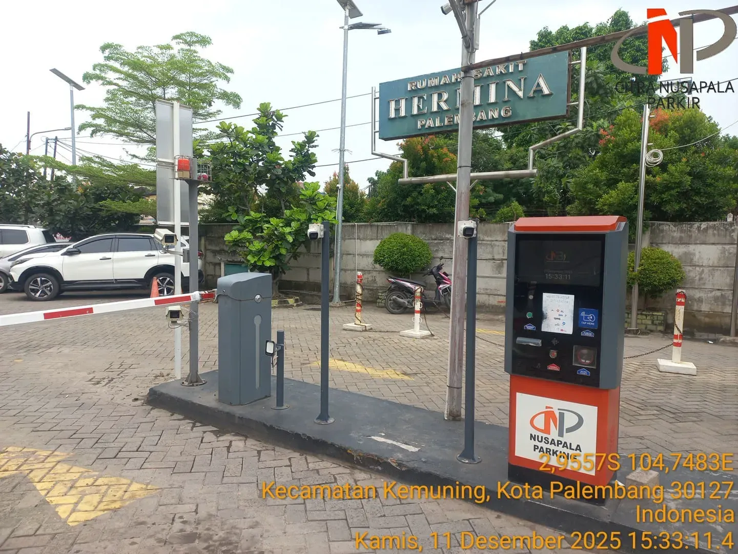 Smart AI Parking NBA di RSH Palembang